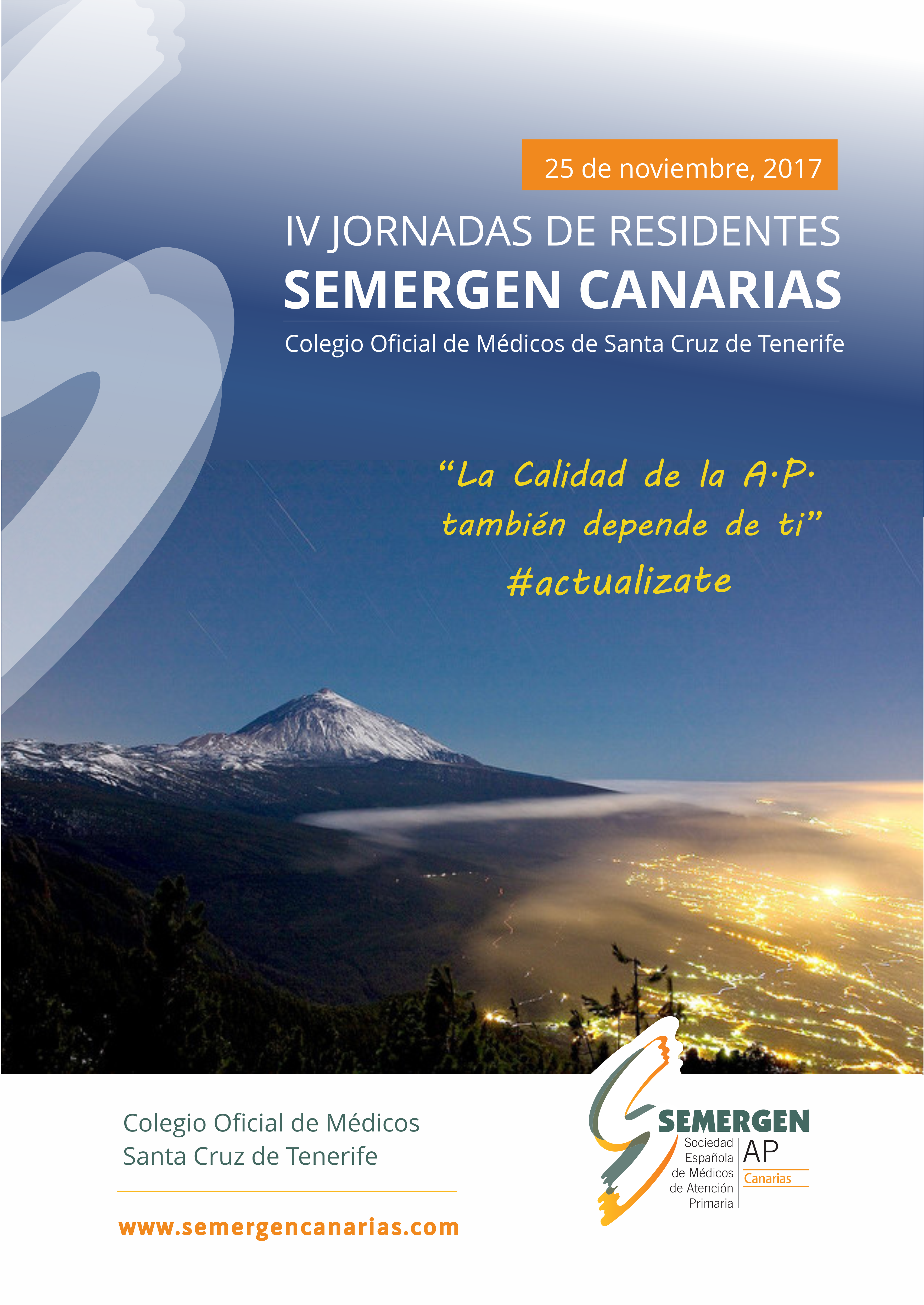 Cartel IV Jornadas Residentes SEMERGEN CANARIAS